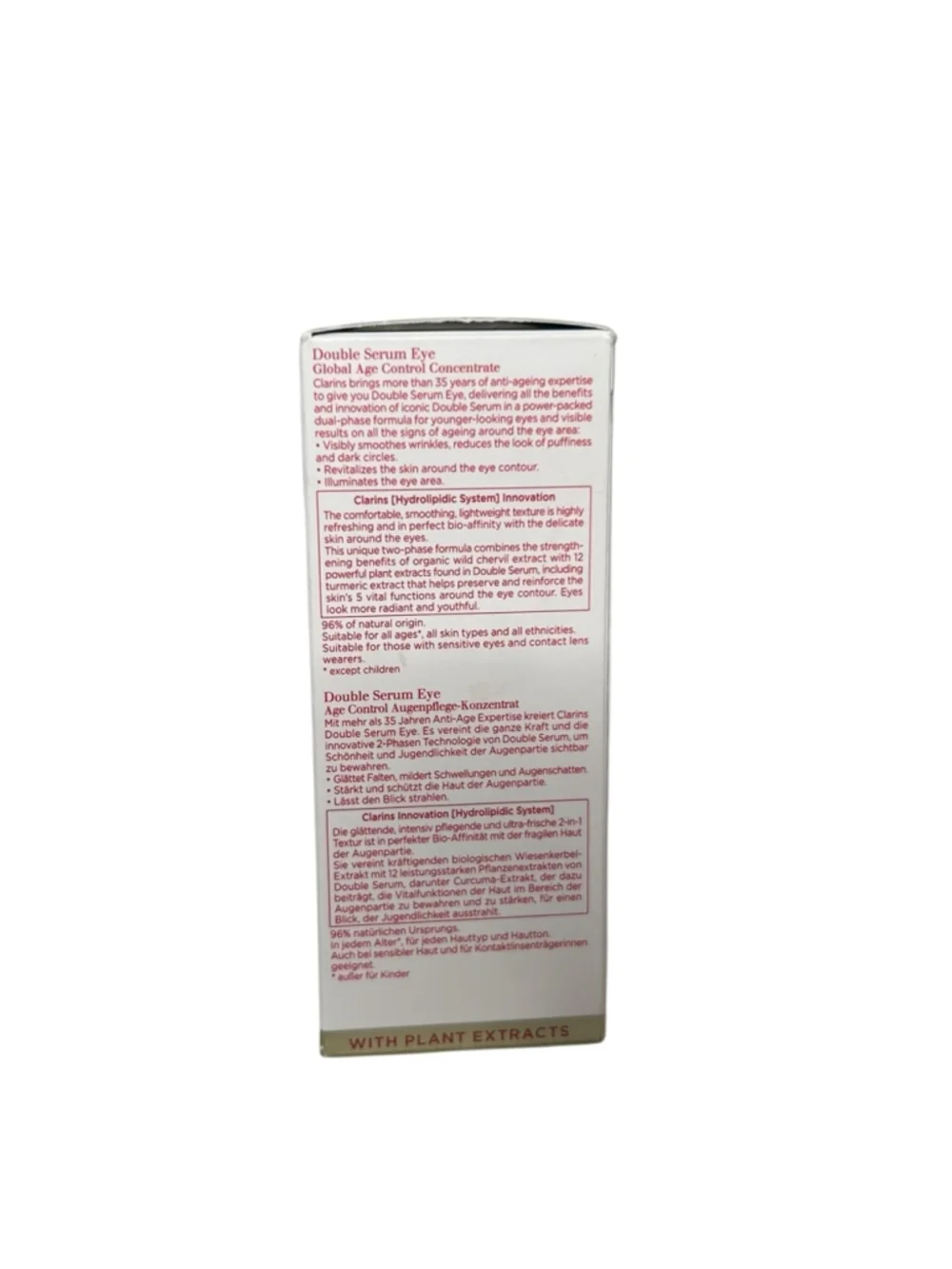 Clarins double serum